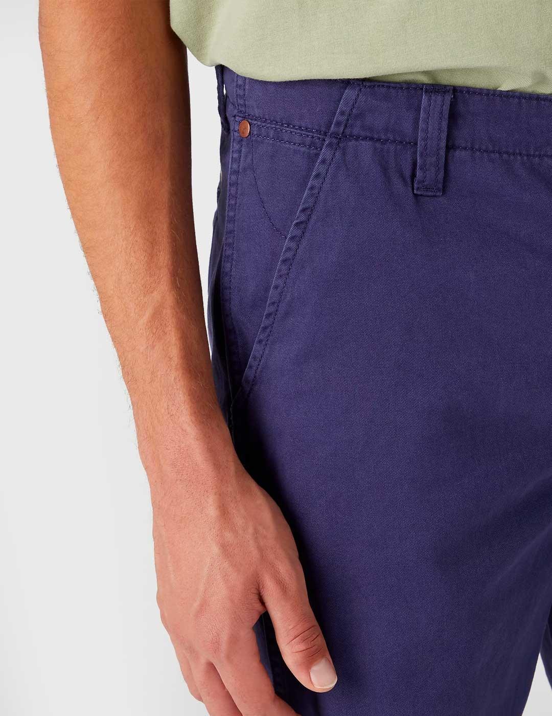Pantalón corto Wrangler Case Chino azul para hombre
