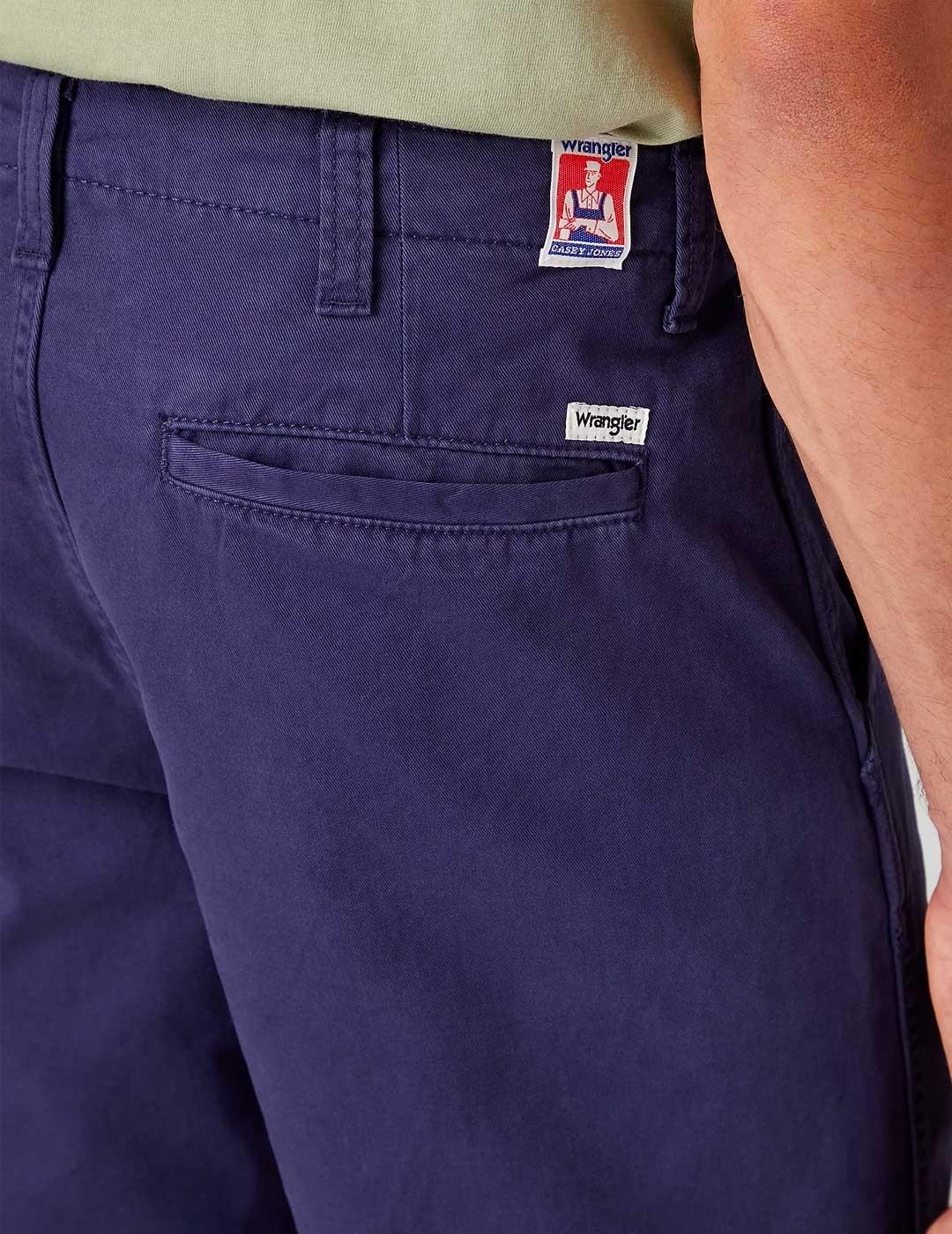 Pantalón corto Wrangler Case Chino azul para hombre