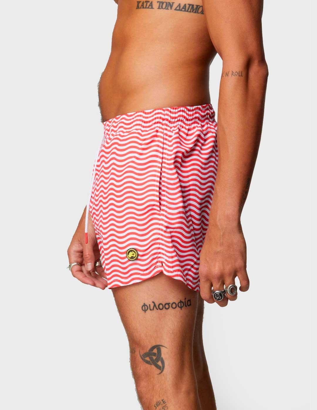 Bañador Altonadock rojo para hombre