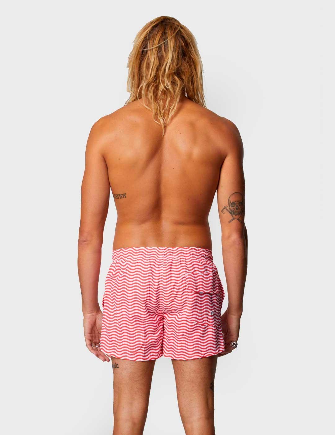 Bañador Altonadock rojo para hombre