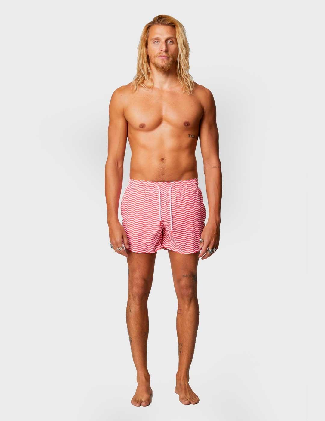 Bañador Altonadock rojo para hombre