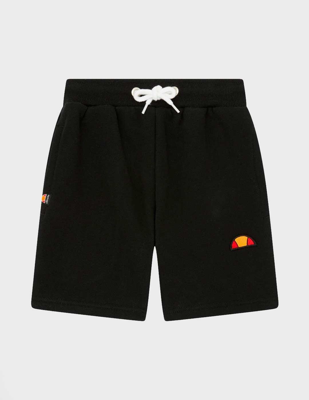 Pantalón corto Ellesse Toyle Fleece negro para niño y niña