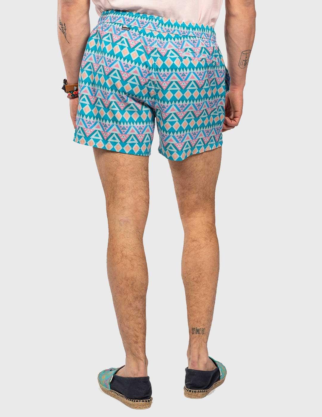 Bañador Harper & Neyer Ethnic turquesa para hombre