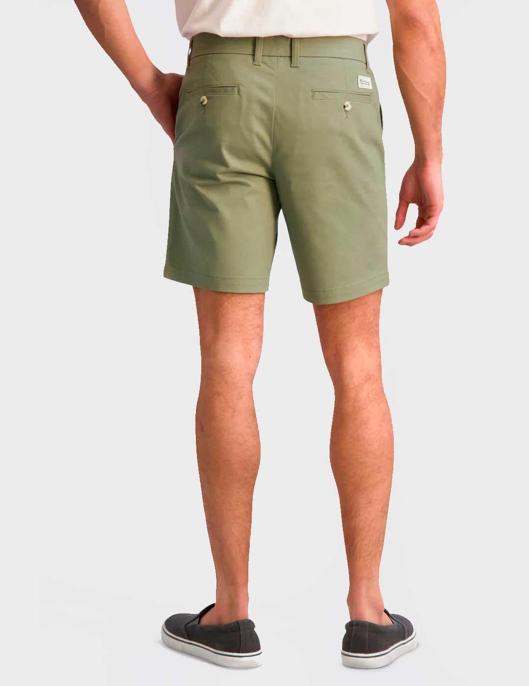 Pantalón corto Ben Sherman Signature Chino verde para hombre