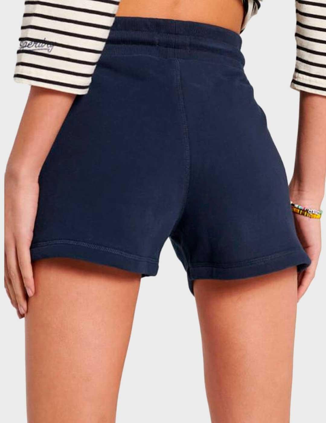 Short Superdry Classic Jersey marino para mujer