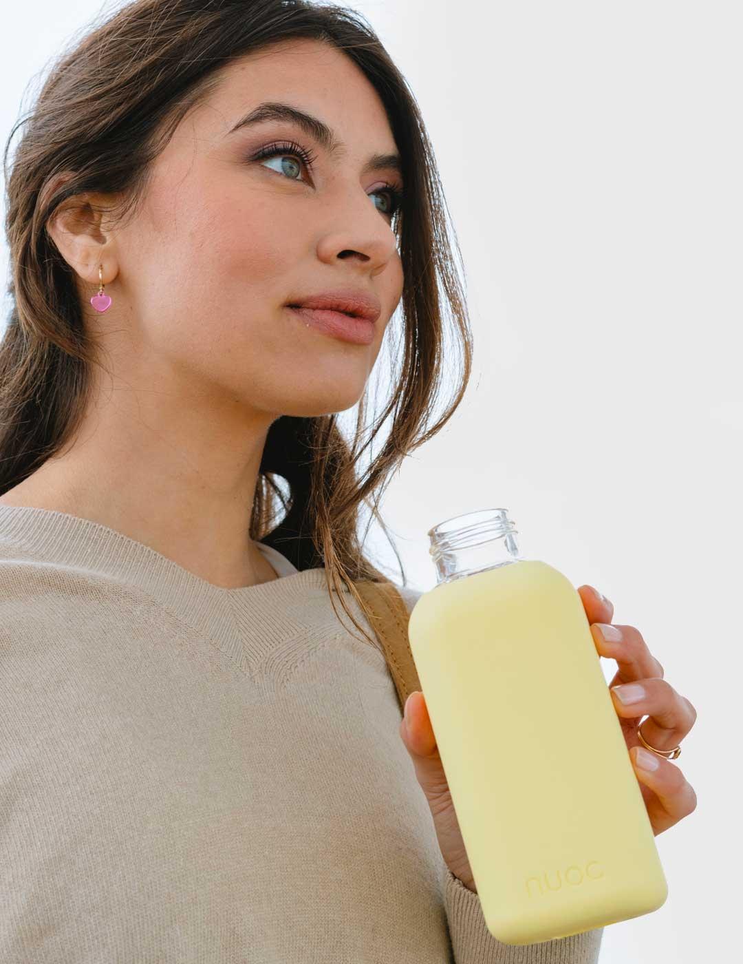 Botella Nuoc Makedonia amarilla para hombre y mujer