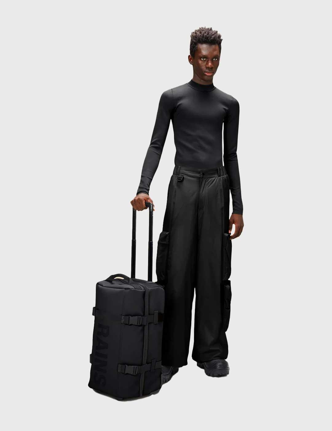 Maleta Rains Textel Cabin Bag negra para hombre y mujer