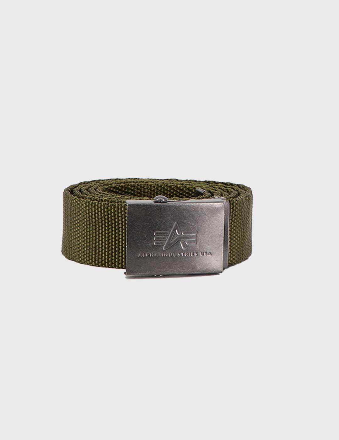 Cinturón Alpha Industries Heavy Duty Belt verde unisex