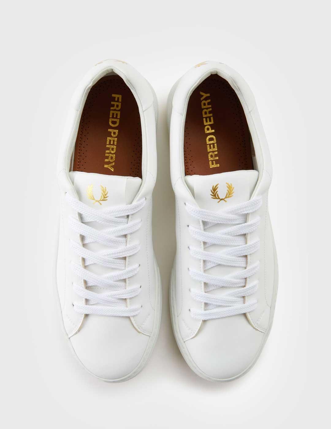 Zapatillas Fred Perry B80 Vegan blancas para hombre