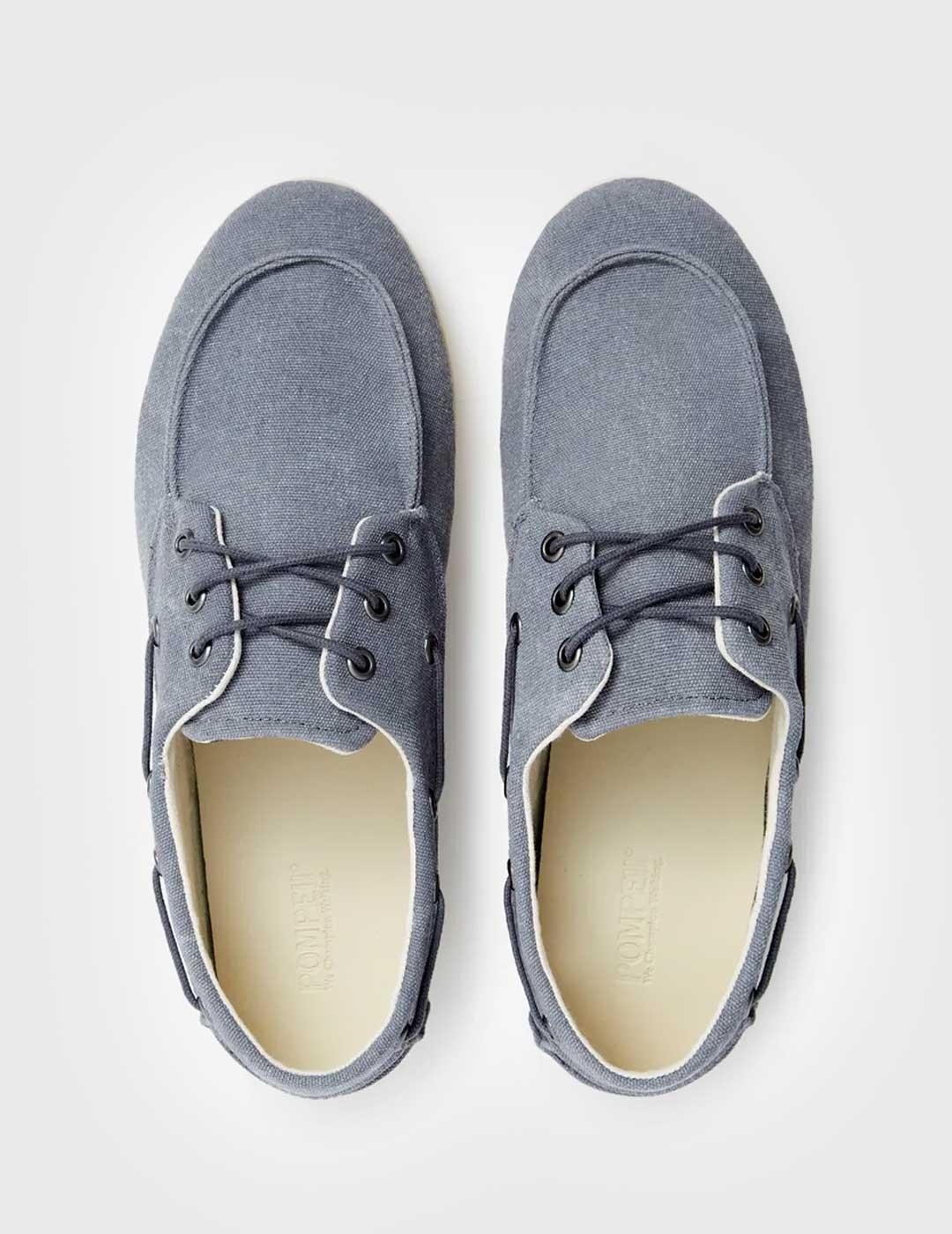 Pompeii Brand Petra Canvas Zapatillas azules para hombre
