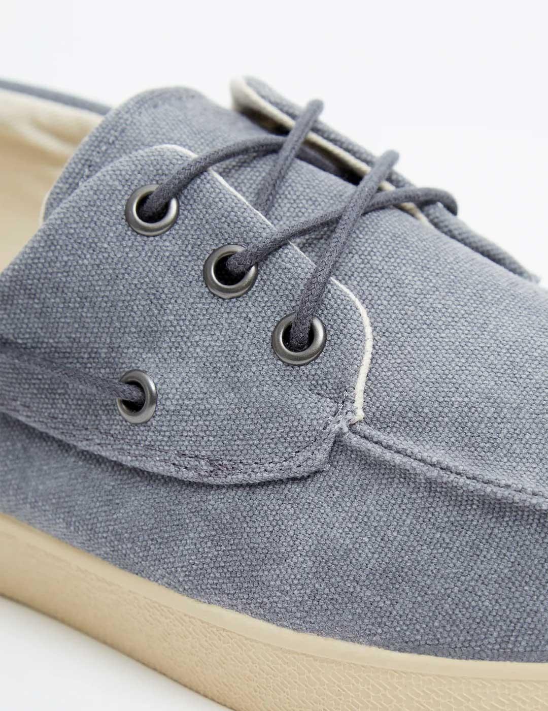 Pompeii Brand Petra Canvas Zapatillas azules para hombre
