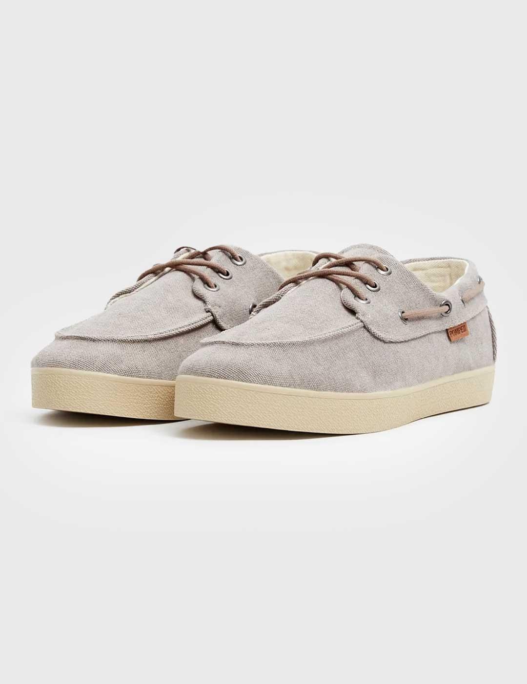 Pompeii Brand Petras Canvas Zapatillas grises para hombre