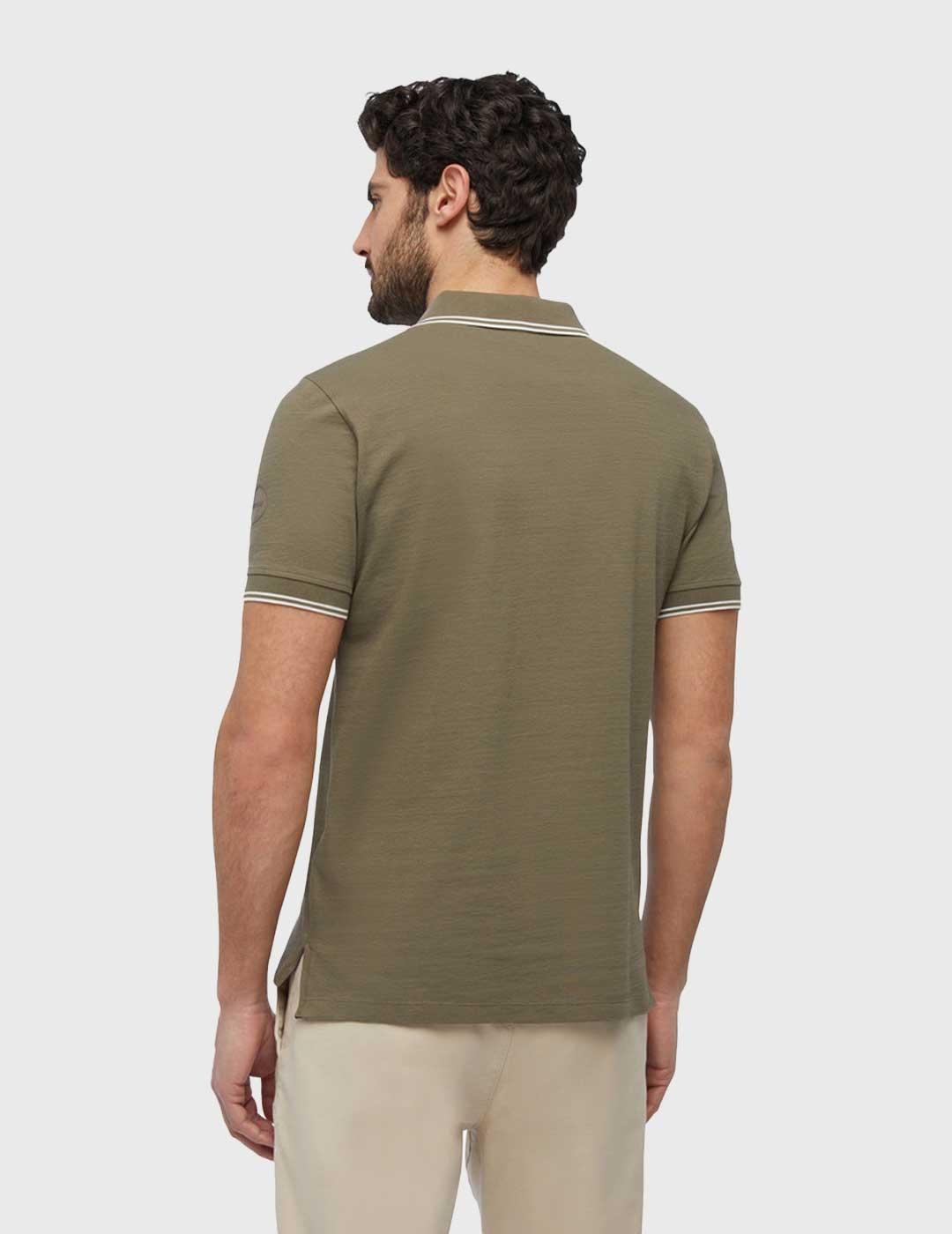 Geox Spherica Polo verde oliva para hombre