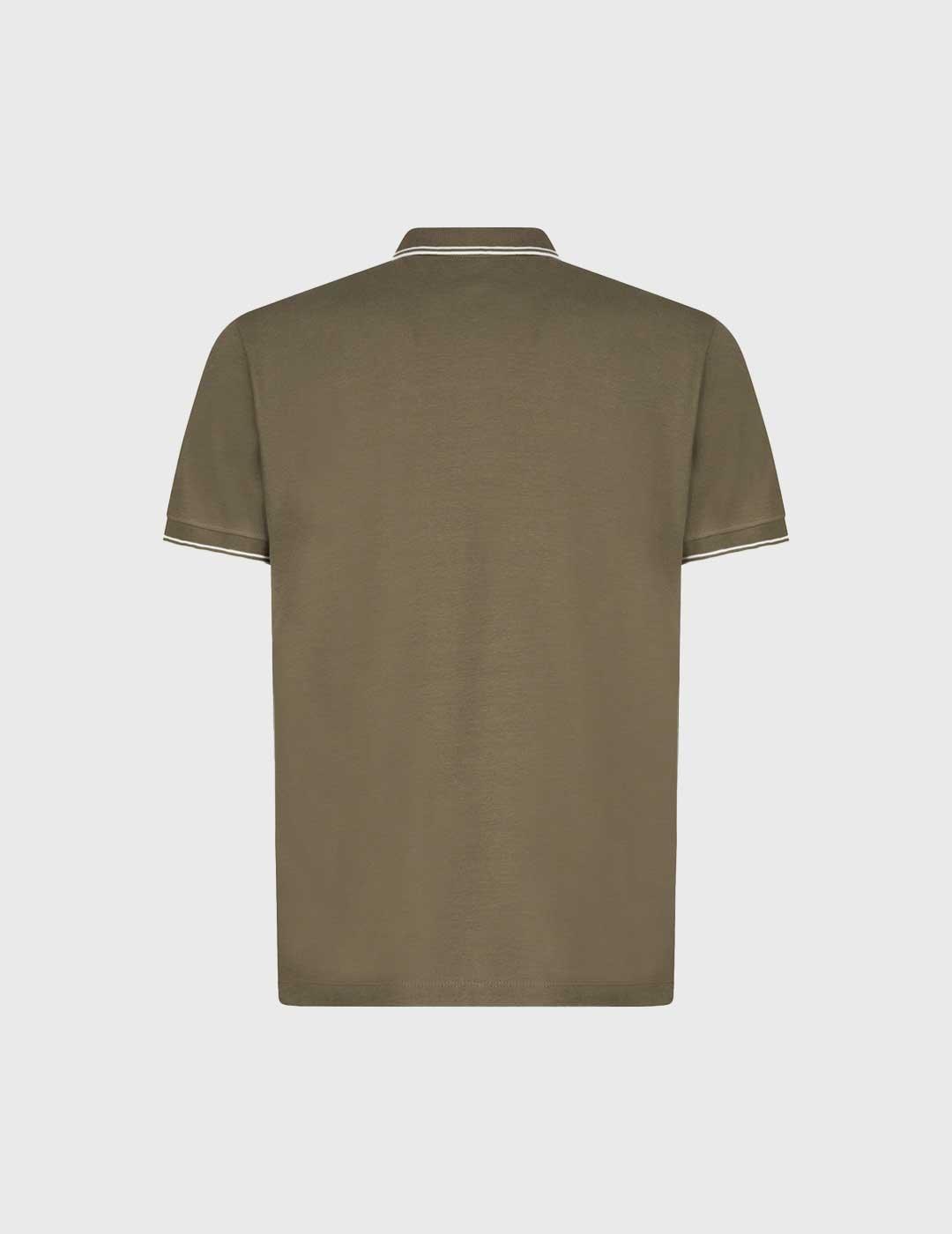 Geox Spherica Polo verde oliva para hombre