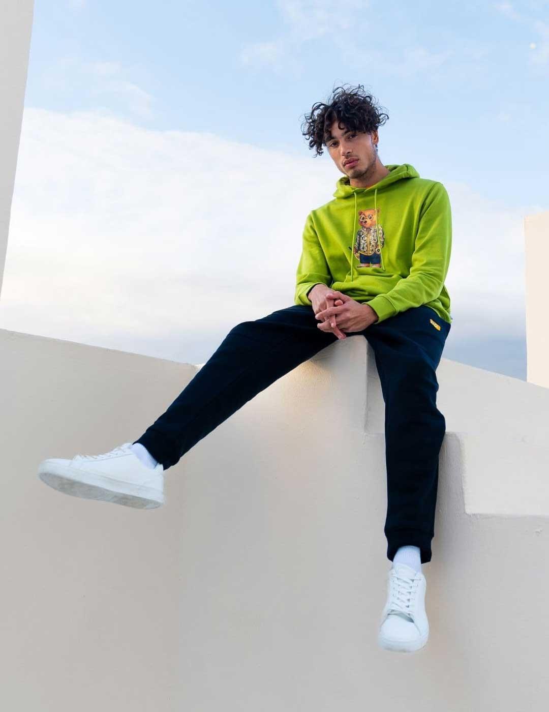Baron Filou Hoodie Filou LXXXI Sudadera verde de hombre