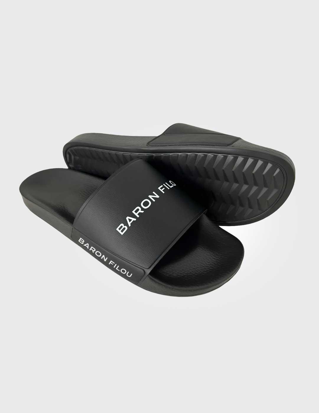 Baron Filou Slippers Chanclas negras unisex