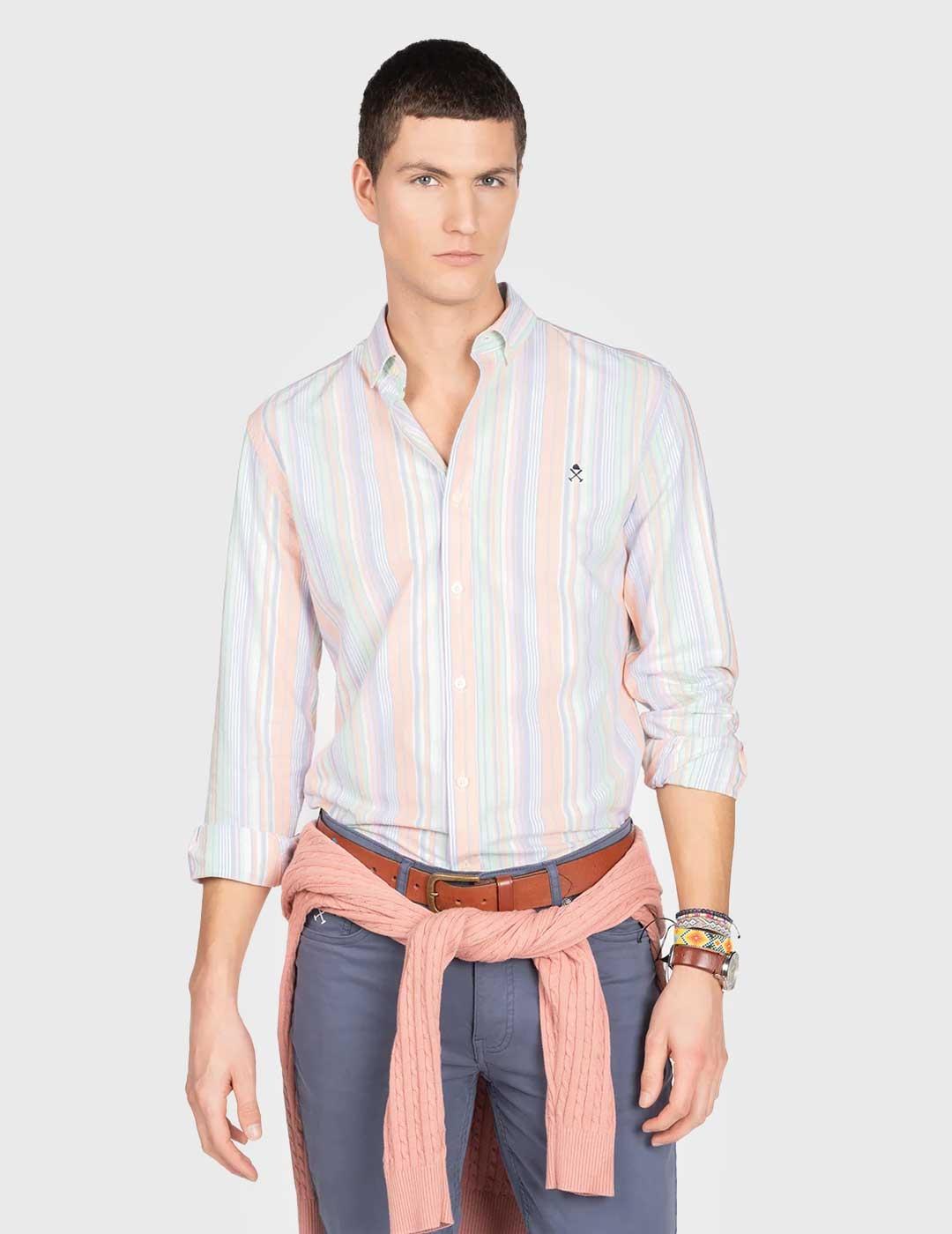 Harper - Neyer Camisa Berkeley naranja para hombre