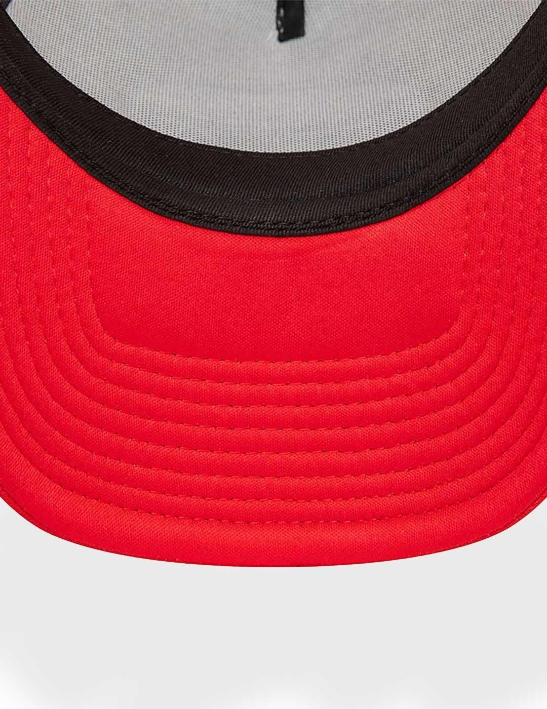 New Era Oval Trucker OSFM Gorra roja para hombre y mujer