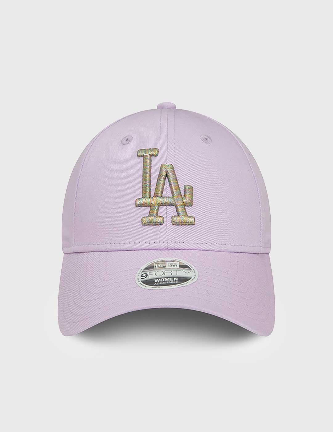 New Era Womans Metallic Logo Gorra morada para mujer