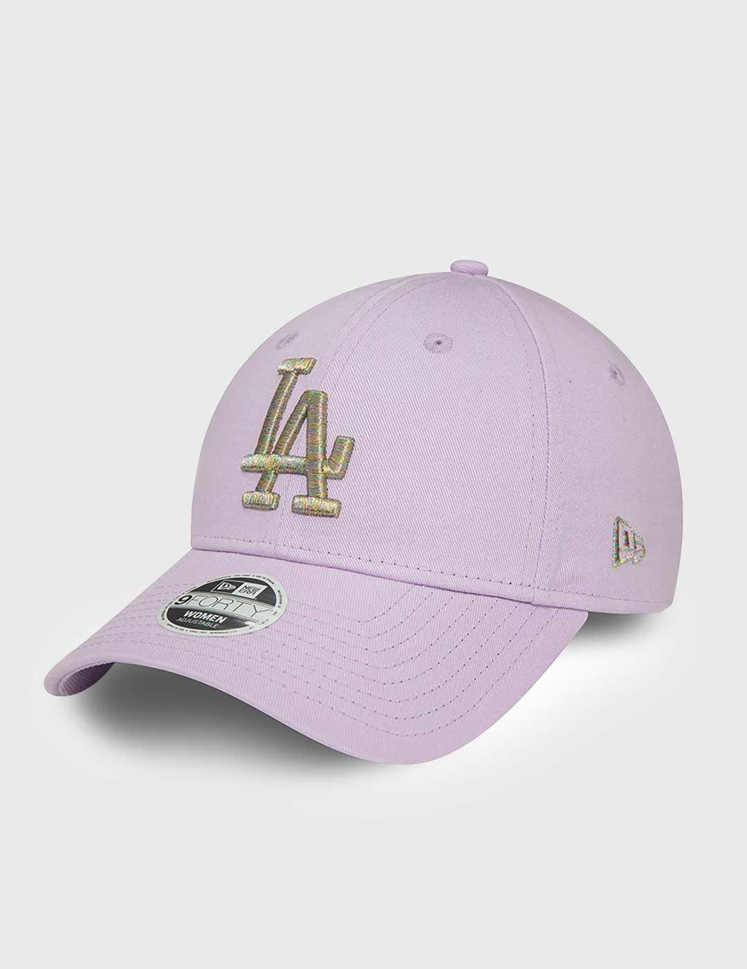 New Era Womans Metallic Logo Gorra morada para mujer