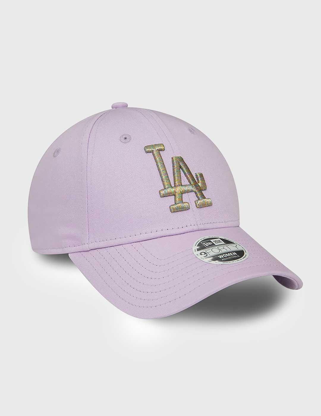New Era Womans Metallic Logo Gorra morada para mujer