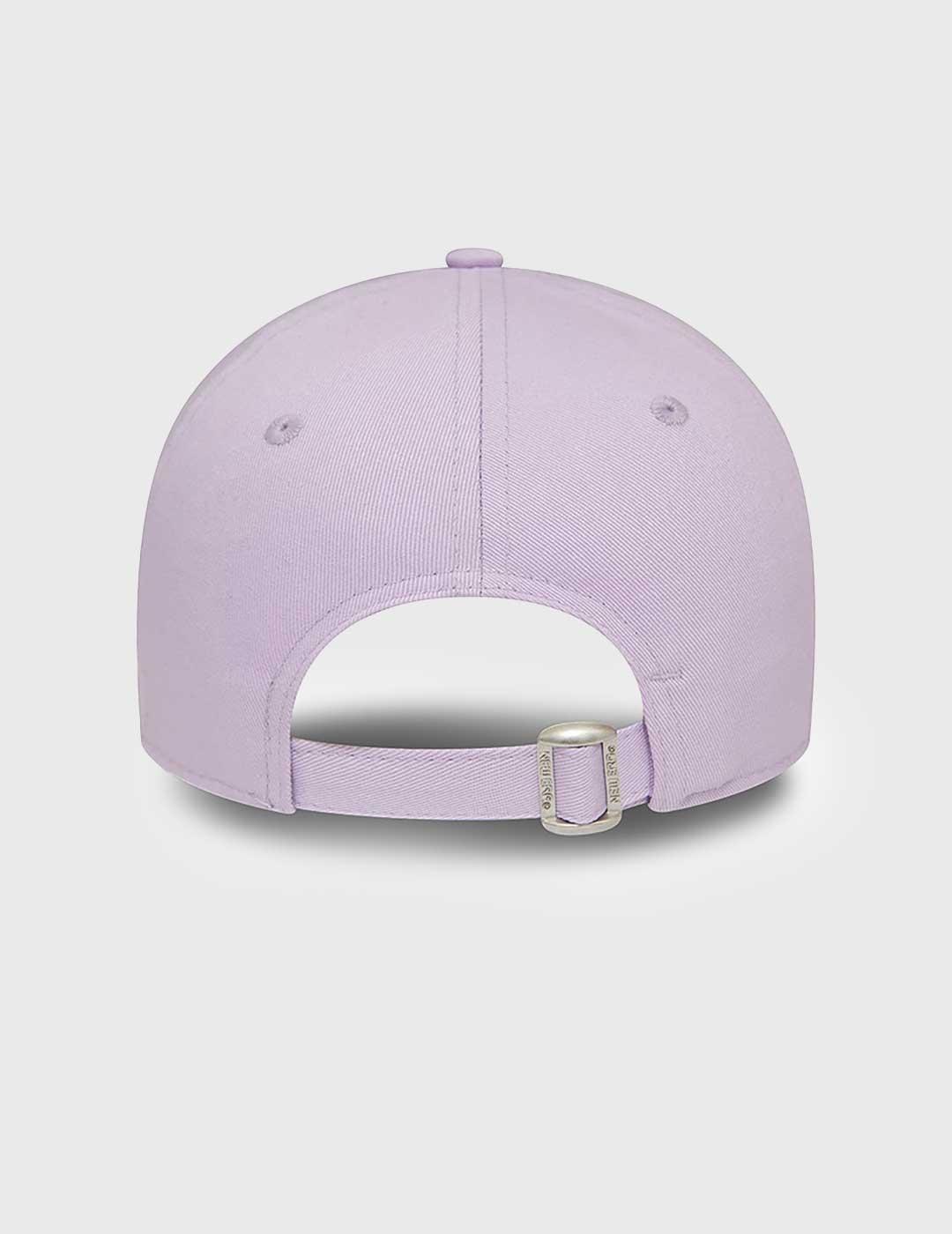 New Era Womans Metallic Logo Gorra morada para mujer