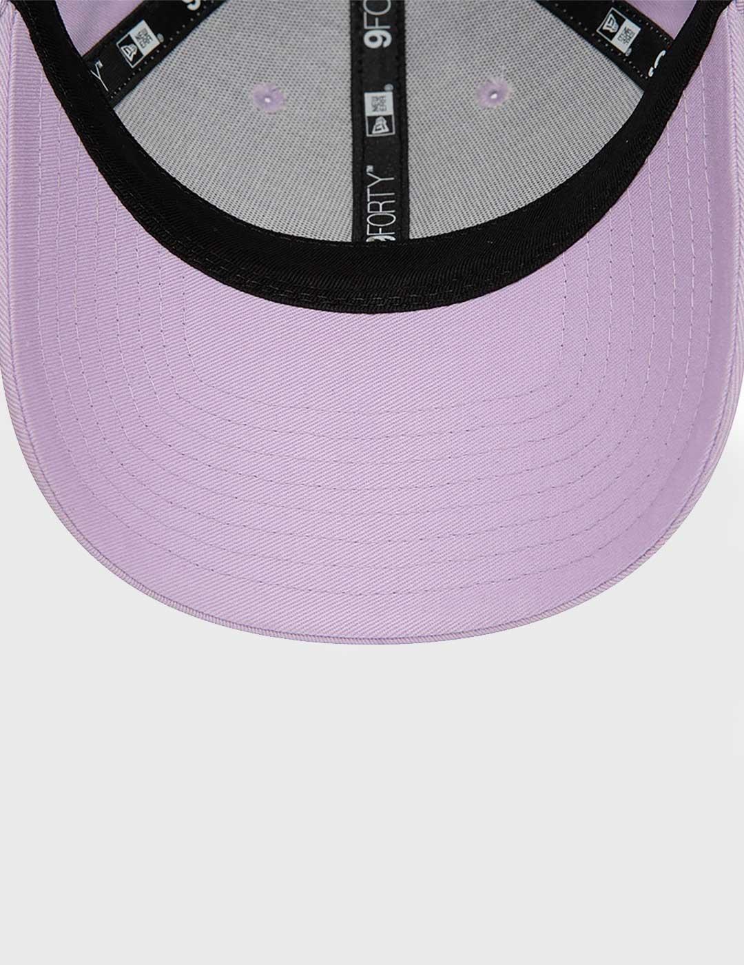 New Era Womans Metallic Logo Gorra morada para mujer