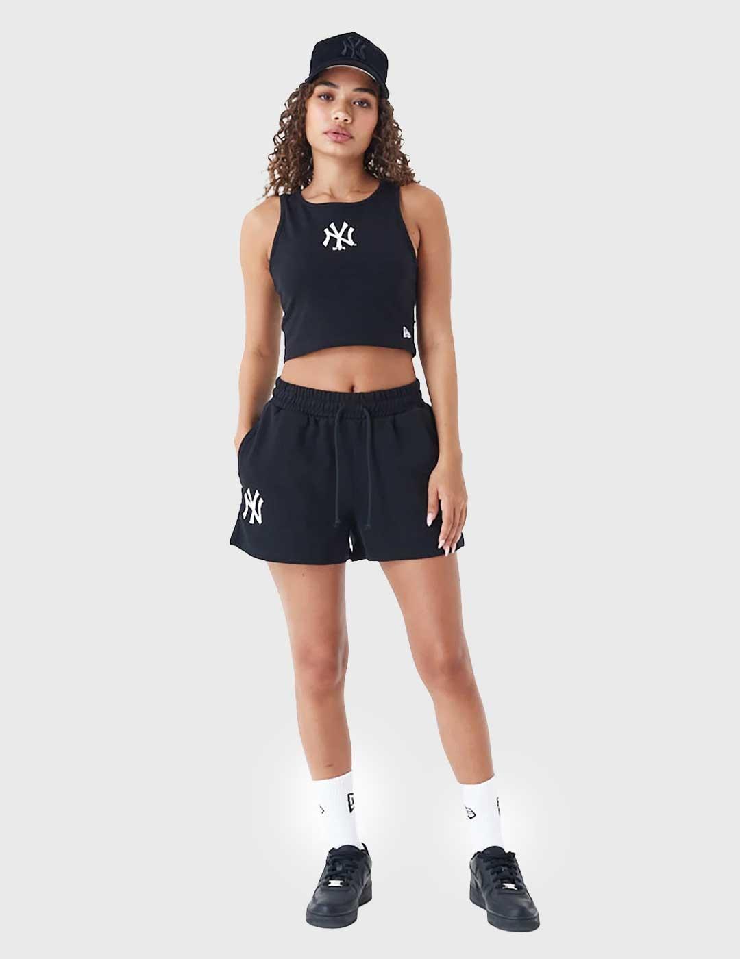 New Era MLB Le Shorts Pantalones Cortos negros para mujer