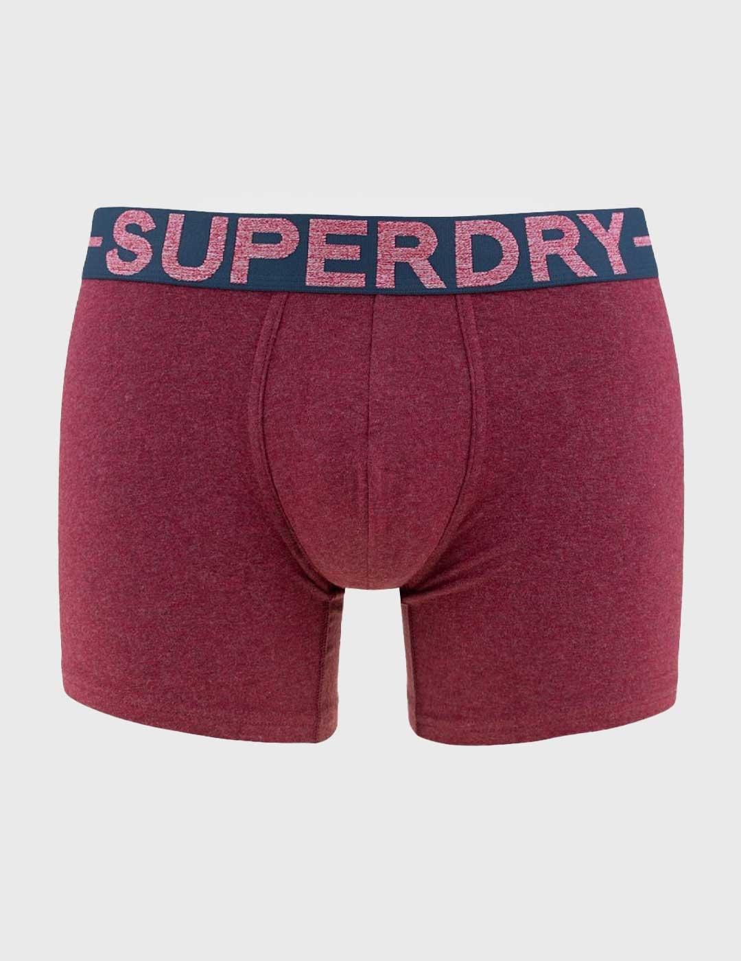 Superdry Boxer Triple Pack Calzoncillos rojos para hombre