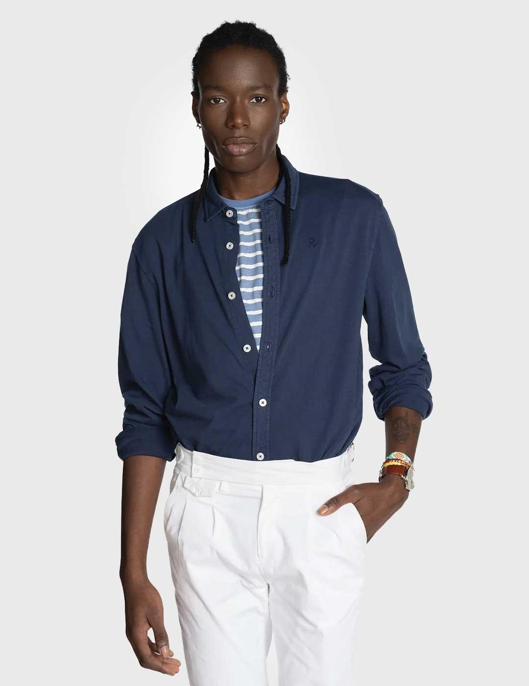 Harper - Neyer Camisa Old Harbor azul marino para hombre