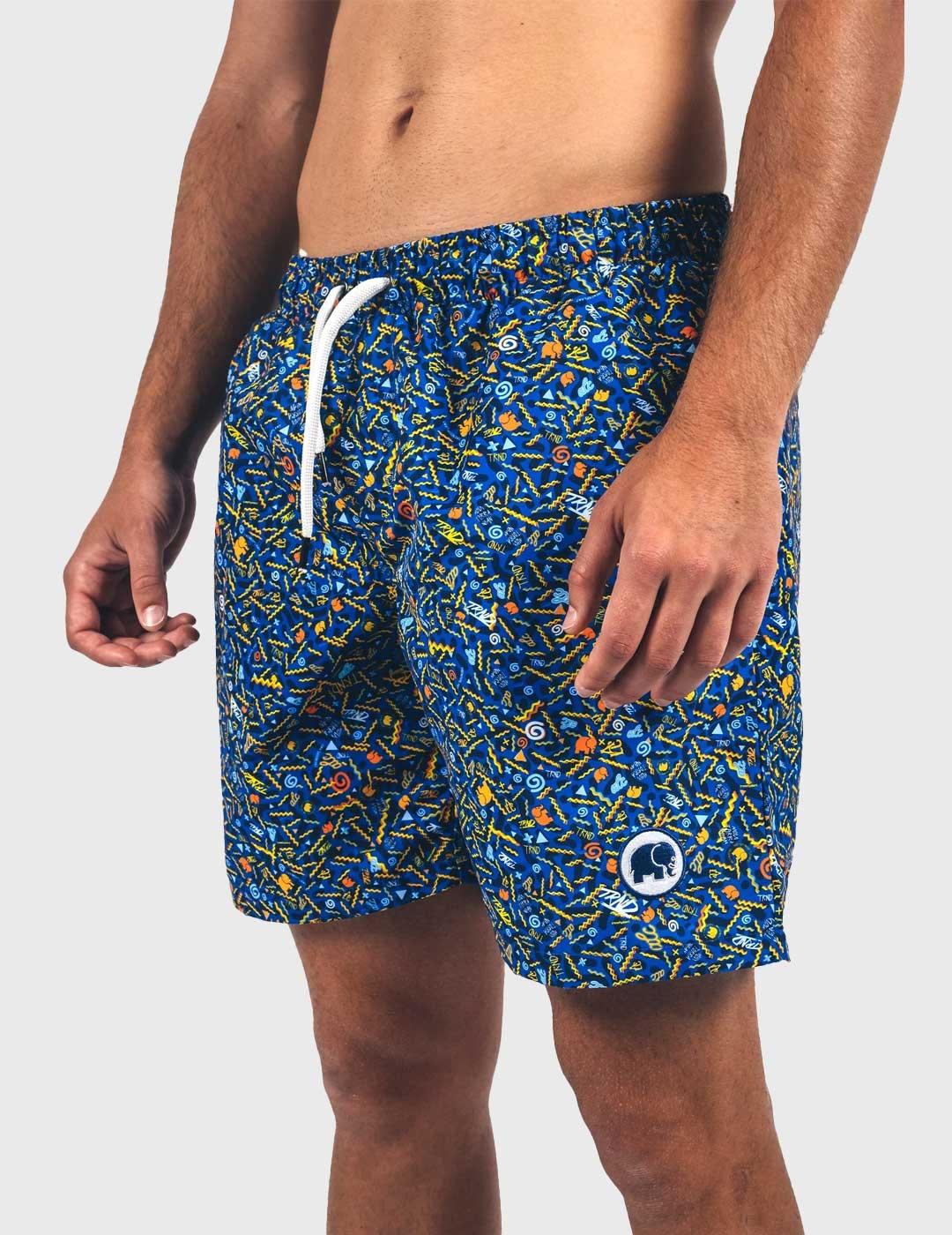 Trendsplant Dogtwon Sequal Yarn Bañador azul para hombre