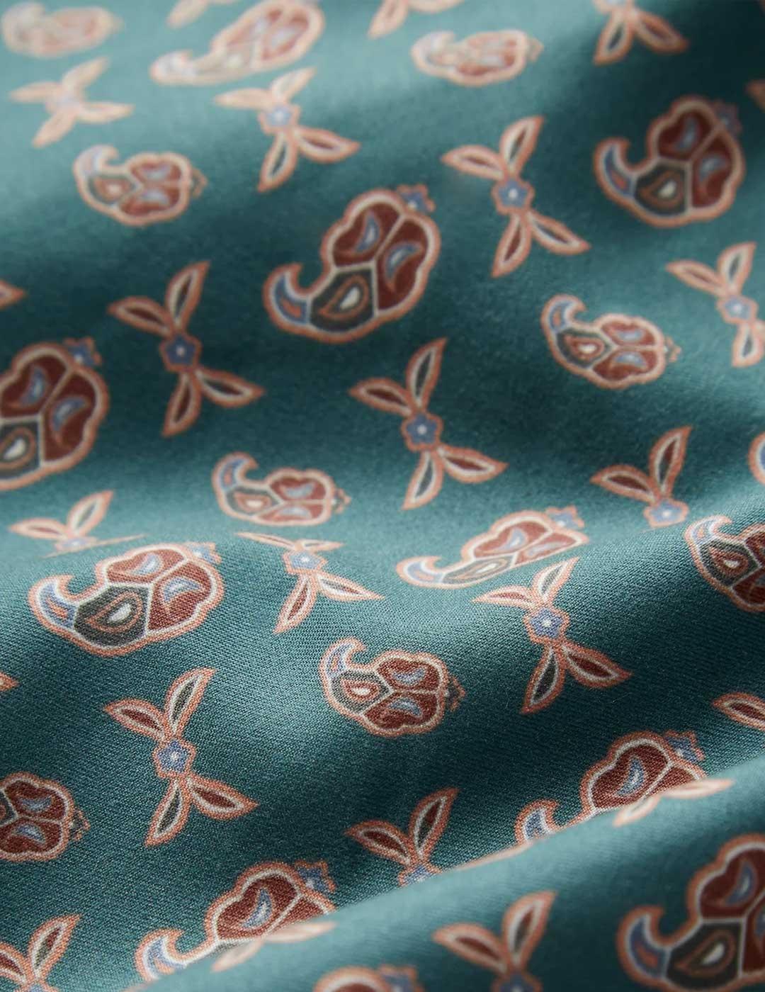 Pompeii Micro Paisley swim Trunks Bañador verde para hombre