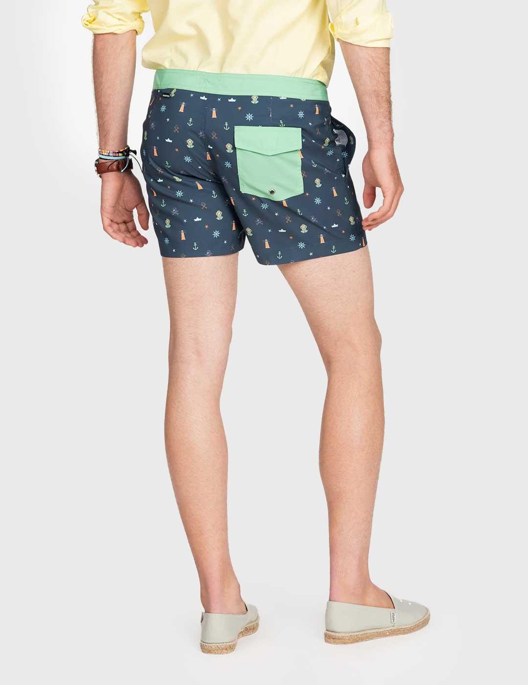 Harper & Neyer Bañador Atlantic azul marino para hombre