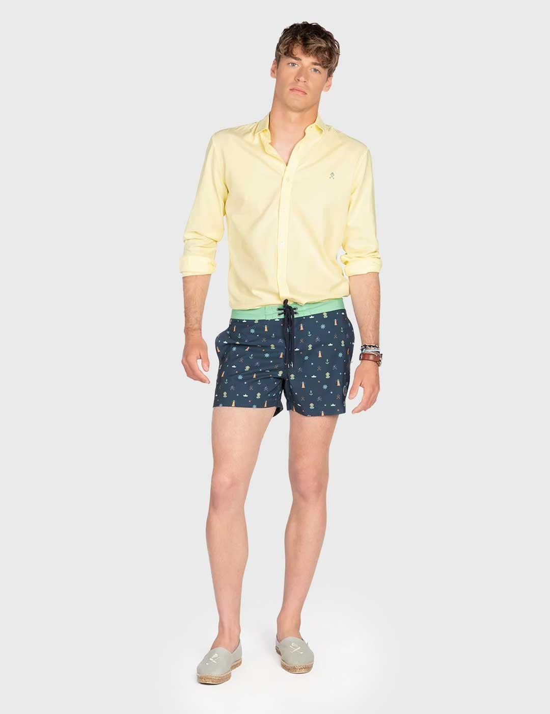 Harper & Neyer Bañador Atlantic azul marino para hombre