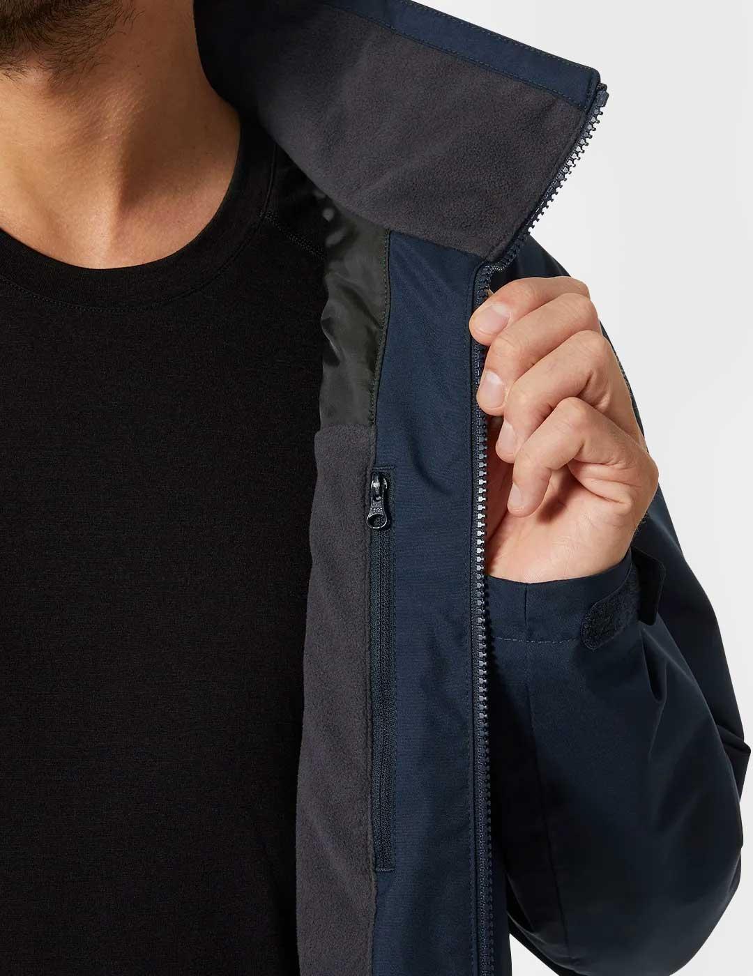 Helly Hansen Crew Midlayer chaqueta azul marino para hombre