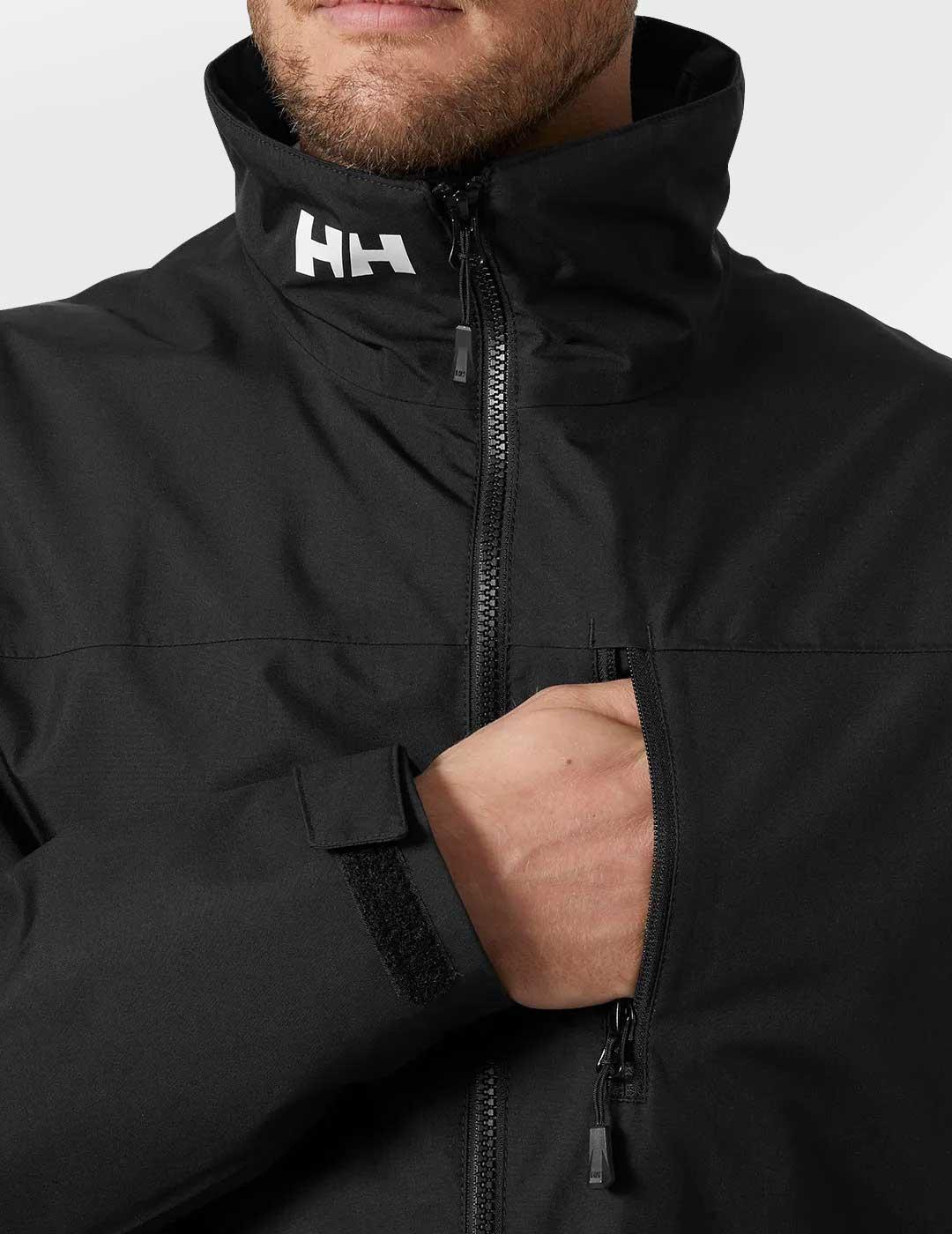 Helly Hansen Crew Midlayer 2 chaqueta negra para hombre