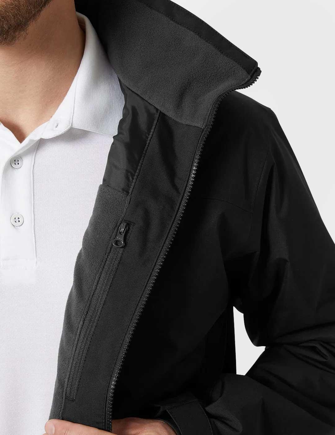 Helly Hansen Crew Midlayer 2 chaqueta negra para hombre