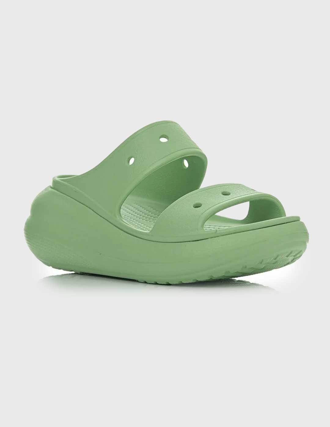Crocs Crush Sandal U Zuecos verdes unisex