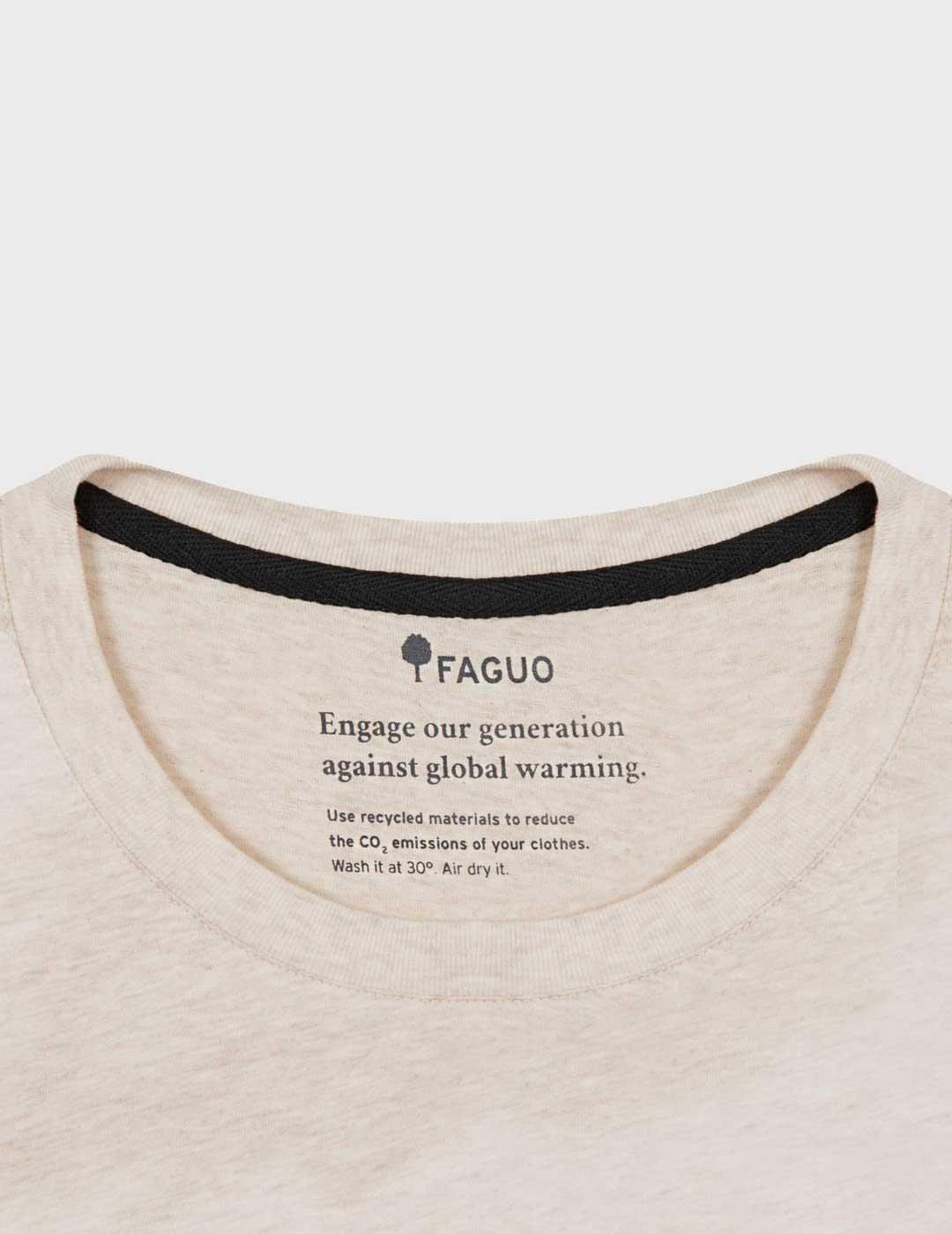 Fagou Arcy Vélo Club Camiseta beige para hombre