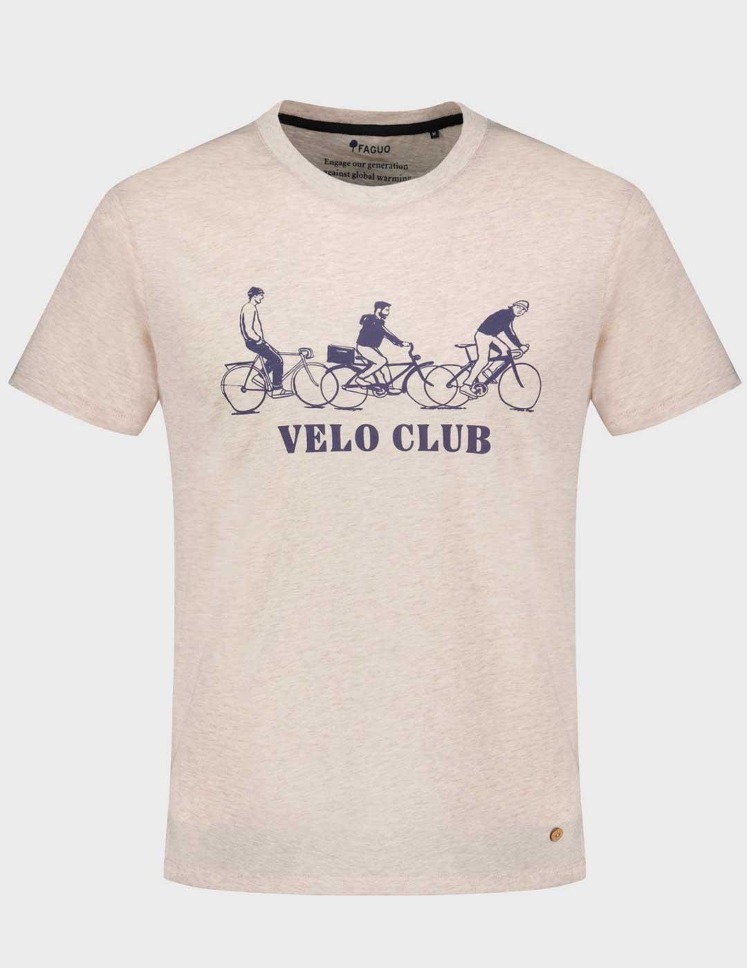 Fagou Arcy Vélo Club Camiseta beige para hombre