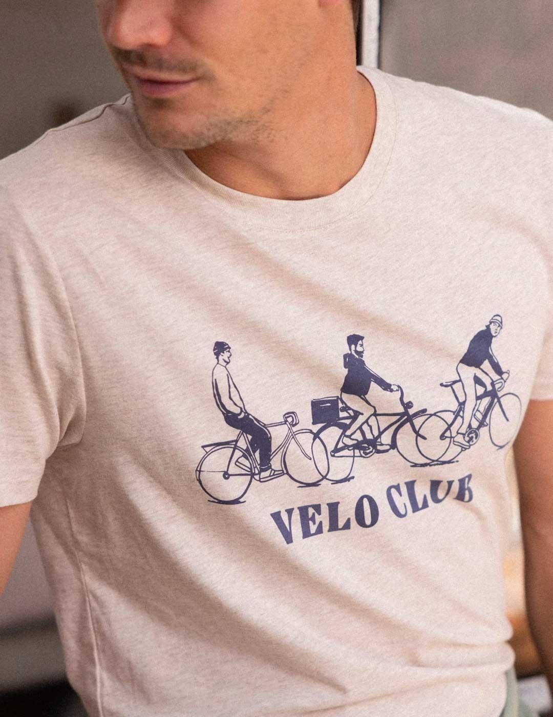 Fagou Arcy Vélo Club Camiseta beige para hombre