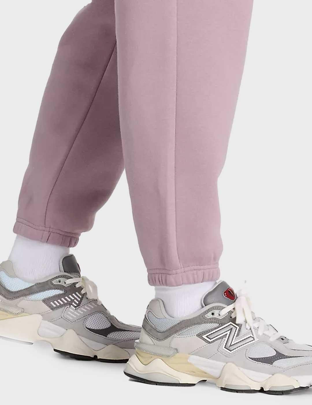 New Balance Graphic Fleece pantalón morado para mujer