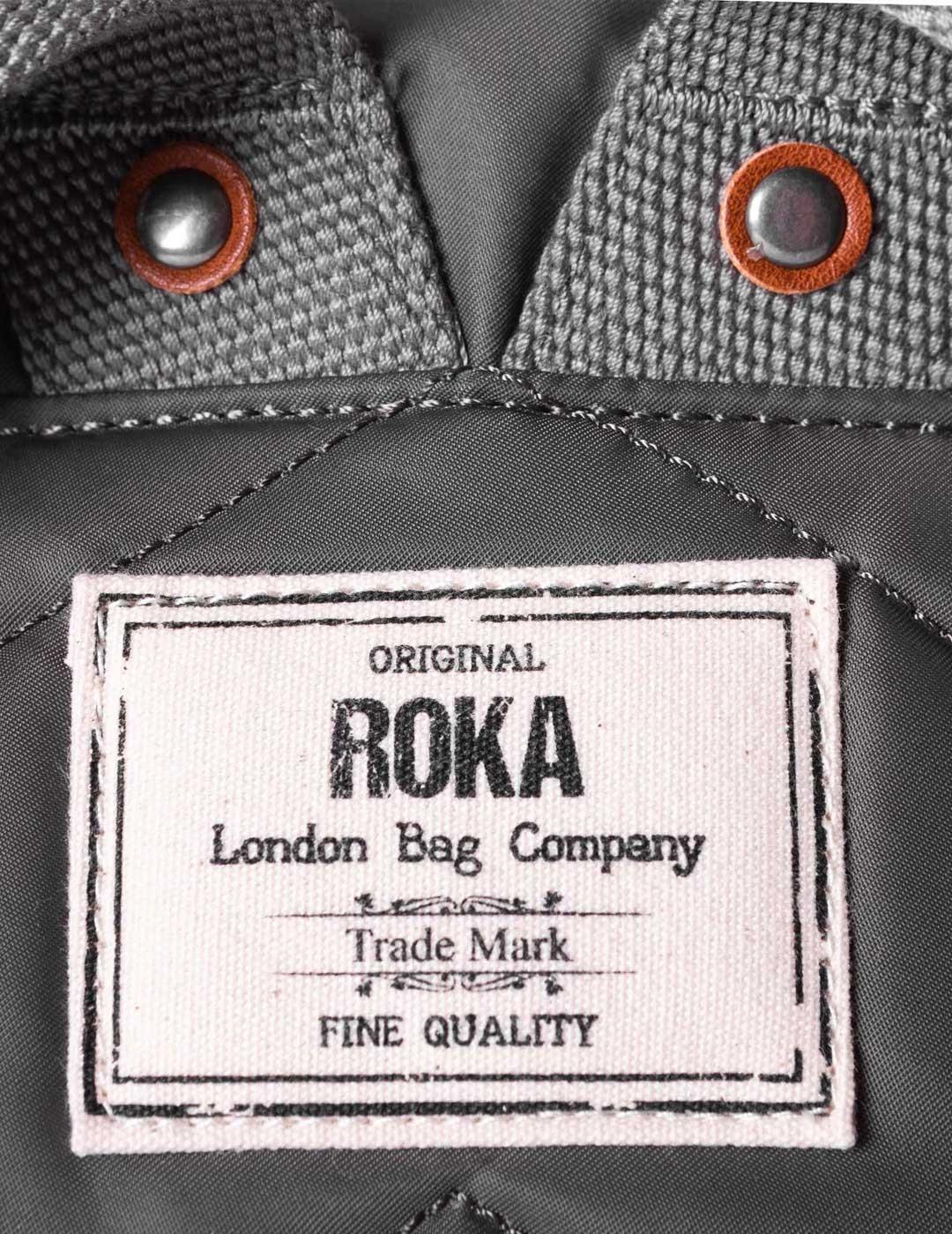 Roka London Graphite mochila mediana gris para mujer