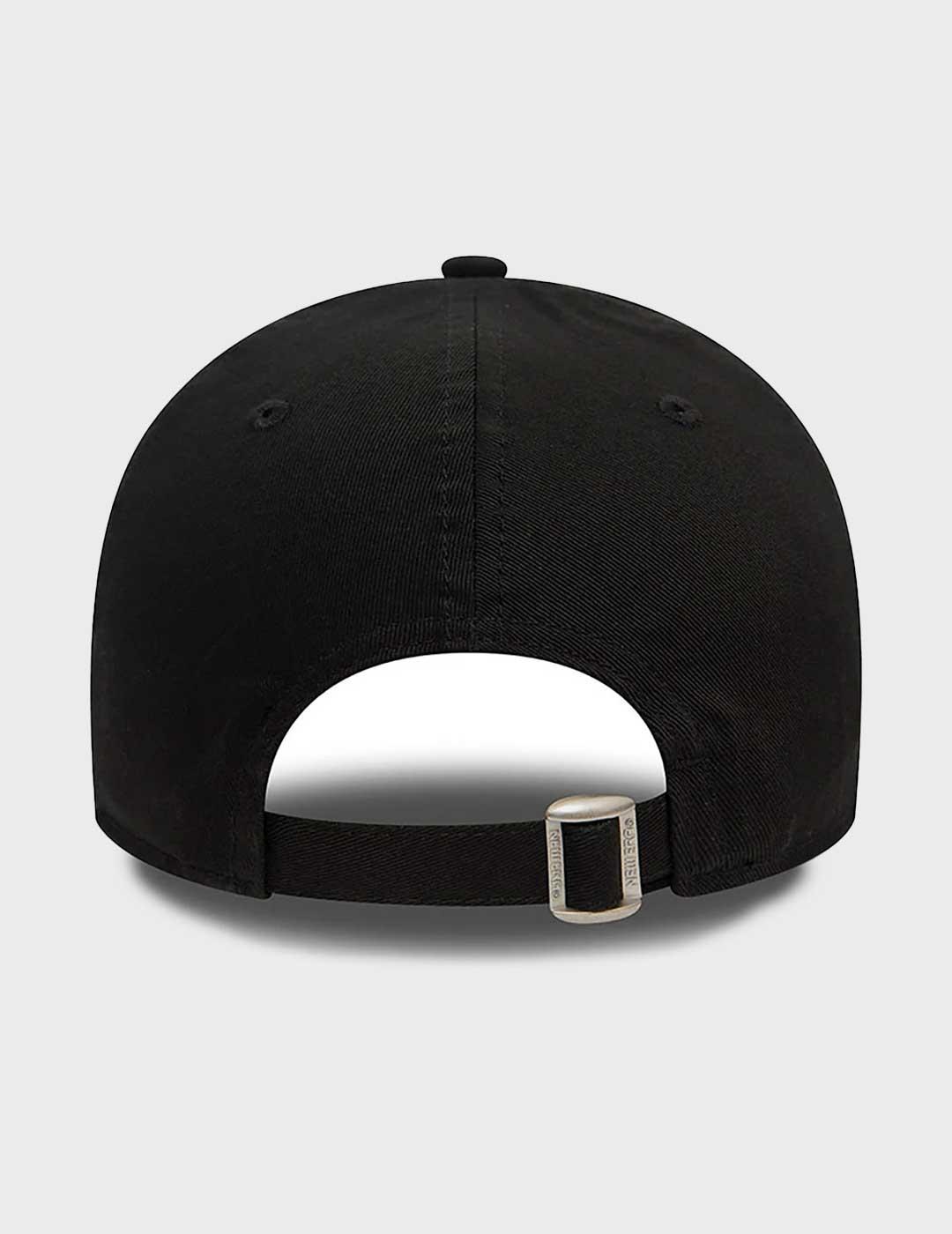 New Era Metallic Logo 9Forty gorra negra para mujer