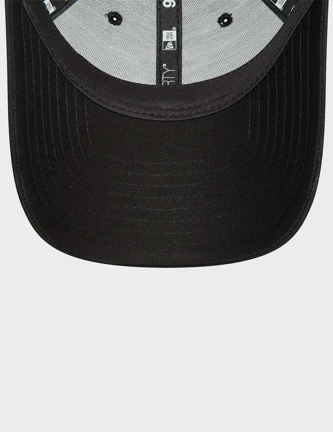 New Era Metallic Logo 9Forty gorra negra para mujer