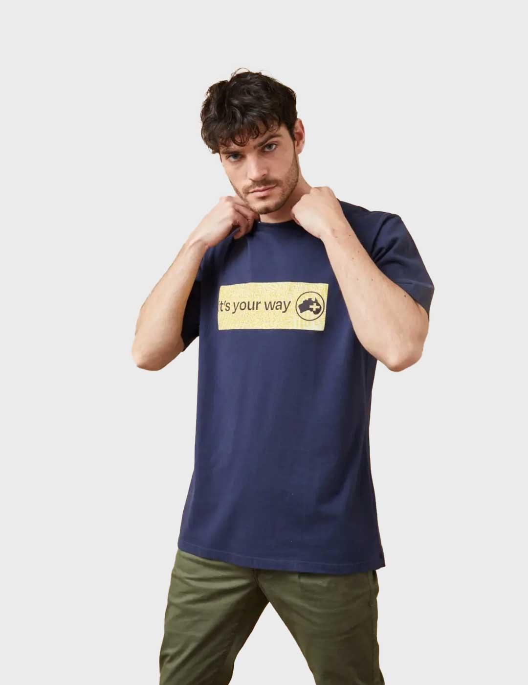 Altonadock camiseta azul marino para hombre y mujer