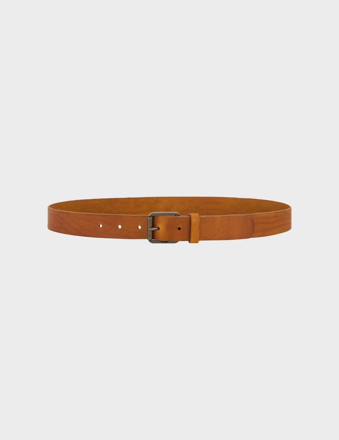 Wrangler Leather Belt cinturón marrón para hombre