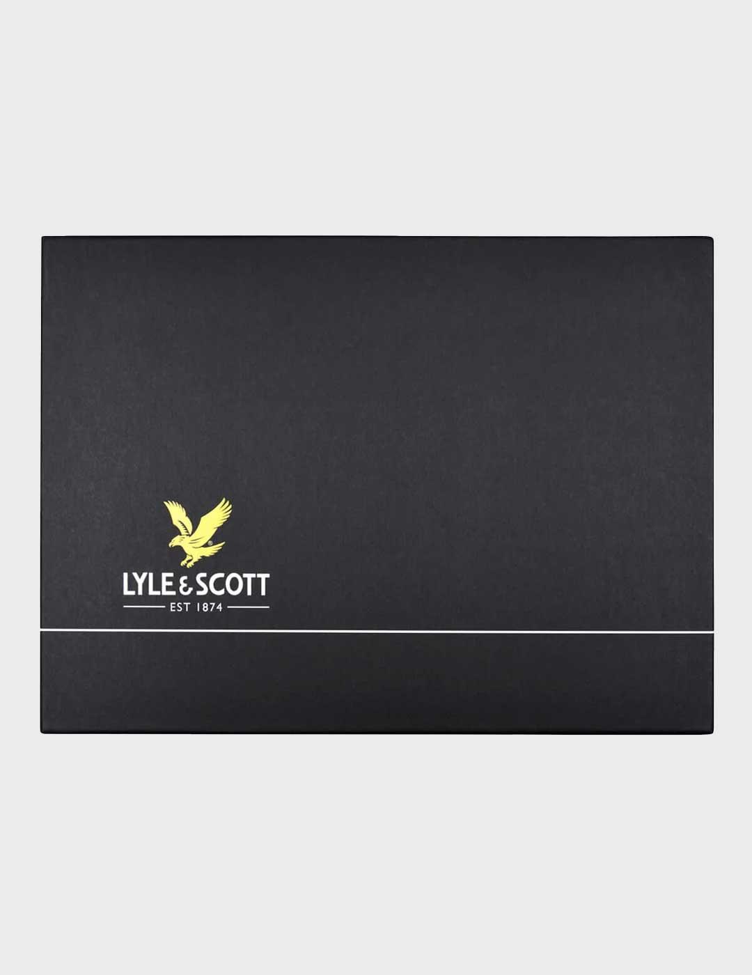 Lyle & Scott Set gorro y bufanda gris para hombre y mujer