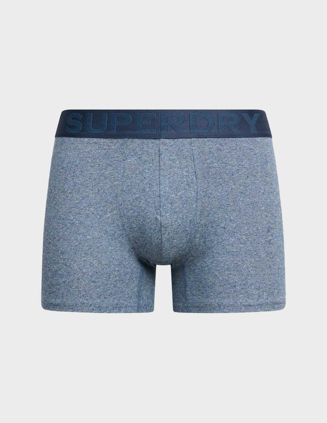 Superdry Boxer Triple pack calzoncillos azules para hombre
