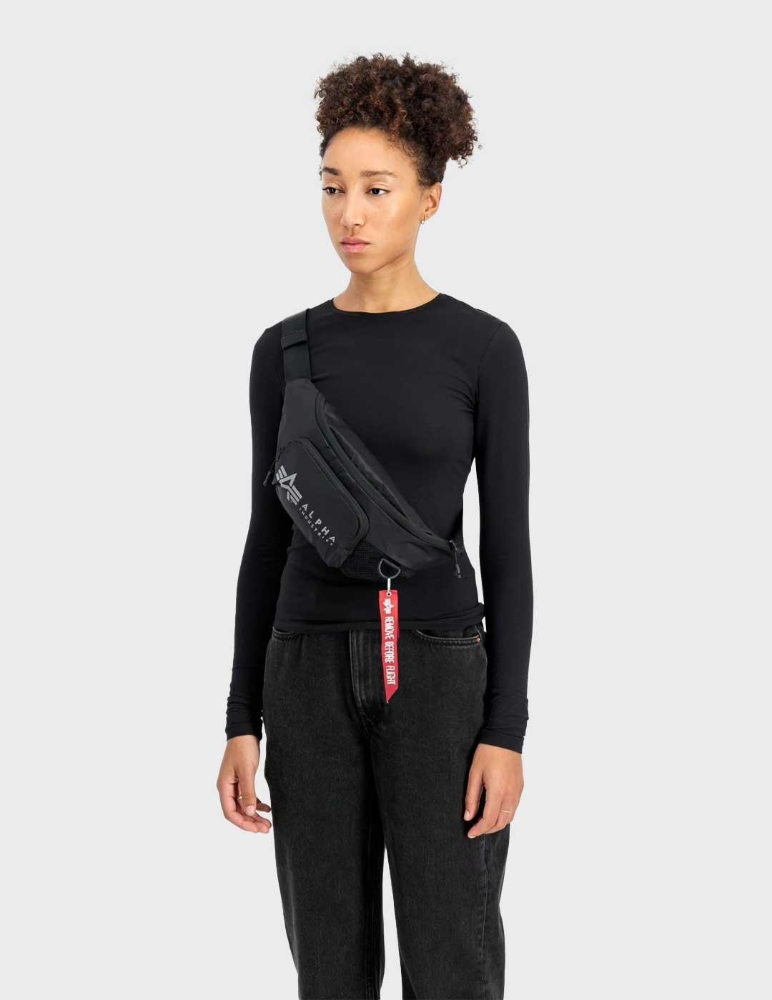 Alpha Packable Waist riñonera negra para hombre y mujer